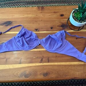 SKIMS Ultra Violet Unlined Cotton Bra